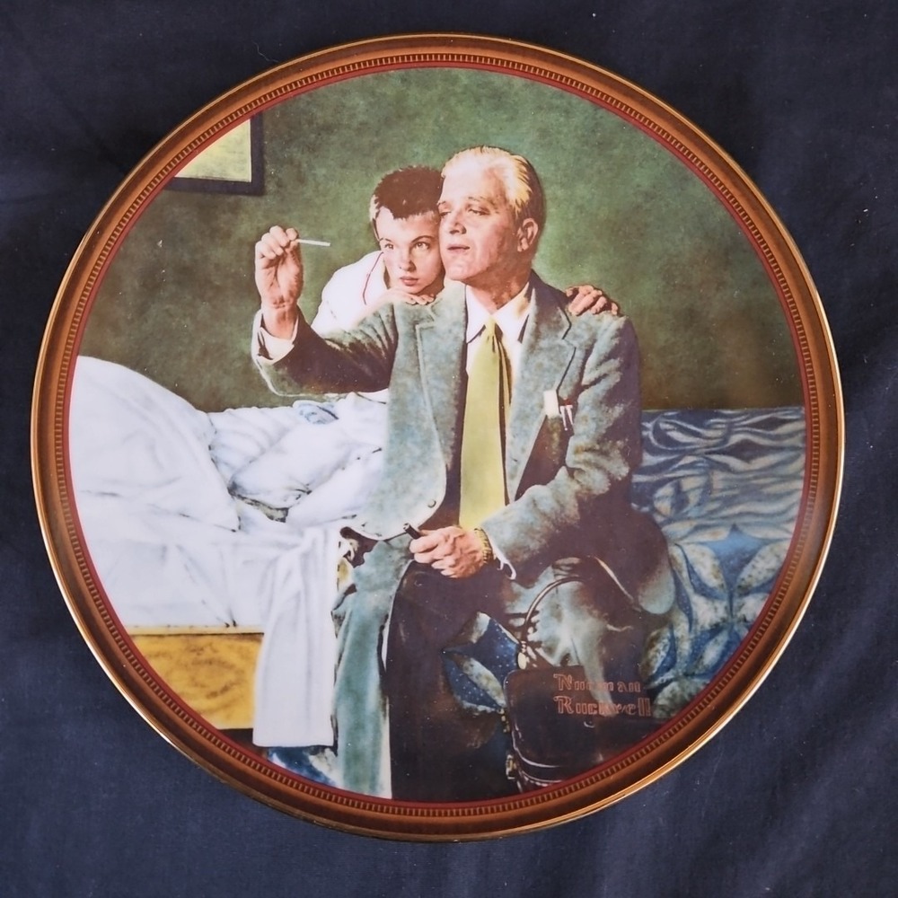 Vintage Norman Rockwell "The Country Doctor"‎ Decorative Plate 8.5" Knowles 1990 - Picture 2 of 7